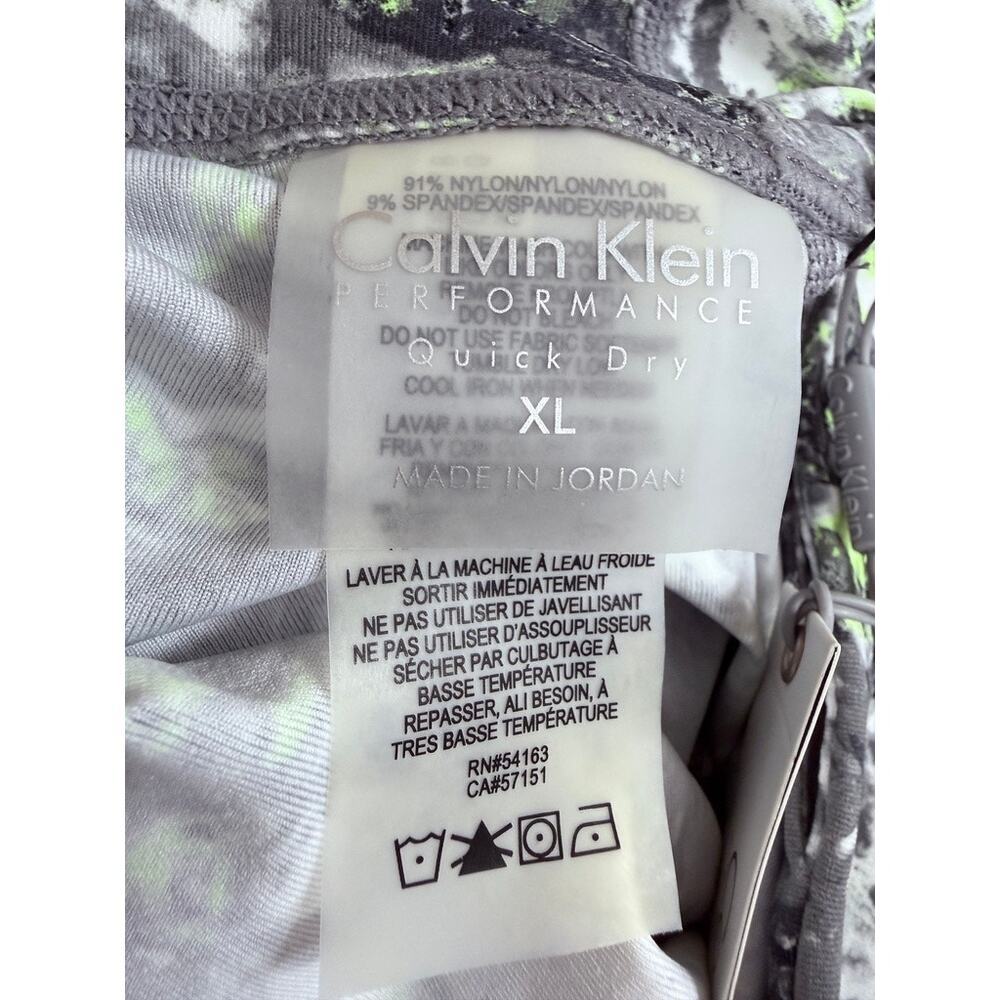 Calvin Klein Performance Abstract Print Capri Leggings XL Athleisure Y2K - Picture 5 of 5